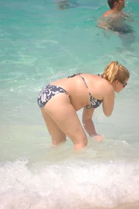 Various sexy candid girls in bikinis at the beach