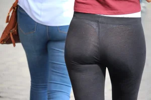 Sweet little brunette shows off her sexy Calvin Klein thong
