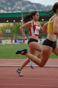 Candid track and field girls