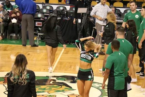 Candid cheerleaders