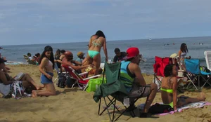 Taking a walk on the beach