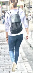 Little ass walking in the street