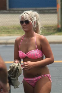 Various sexy girls at car washes in bikinis