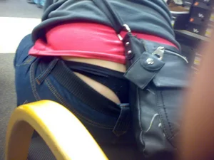 Huge collection of whale tails, ass cracks and panty peeks in public