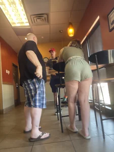 Public Beauties | Showing Off Cheeks In Front Of Dad