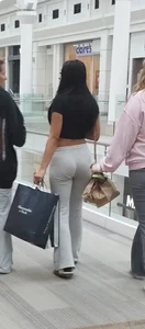 Gray Leggings Ass