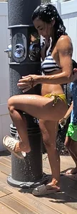Brazilian milf and gorgeous teeen take a shower