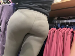 Coworker in leggings