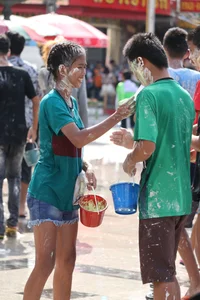 Water Festival girls in Thailand