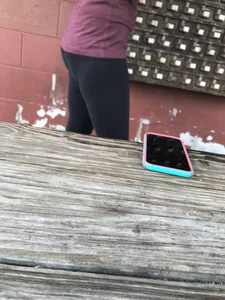 Coworker with a nice ass in leggings