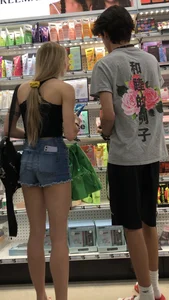 Delicious jackrabbit slims in jean shorts