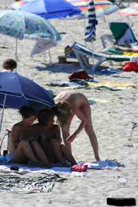 Bunch of sexy ladies on a nude beach