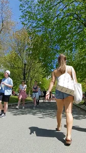 Cheeky teen in the park