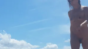 Nude beach and topless girls