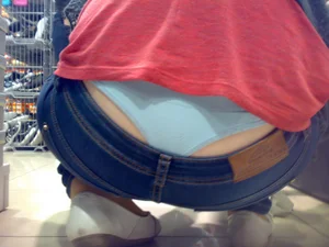Huge collection of whale tails, ass cracks and panty peeks in public