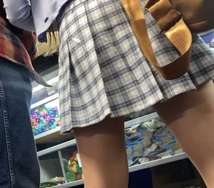 Skinny teens in the arcade