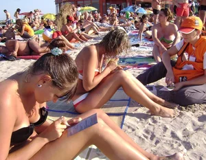 Beach and bikini nip slips