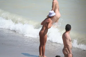 Continesti nude beach girls in Romania