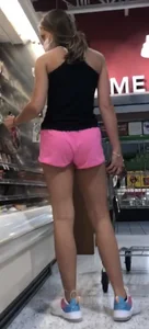 Leggings and shorts while running errands