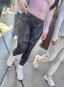 New years shopping, lots of sexy women in tight leggings
