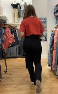 Redhead squatting and working part 12