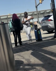 Airport Colombian big booty BBL pt2 (OC )