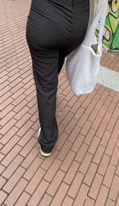 Dutch Beauty In Tight Flared Pants