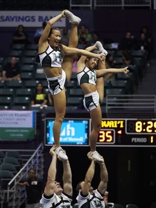 Candid cheerleaders