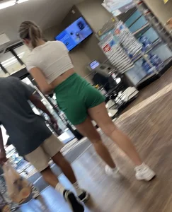Super petite Latina teen with the sexiest legs in her shirt shorts !!