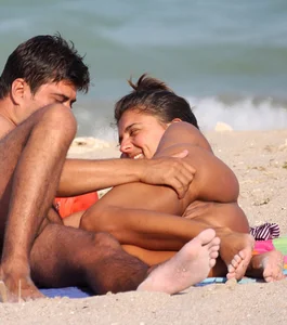 Nude beach and topless girls
