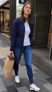 Tight blue jeans creepshots compilation