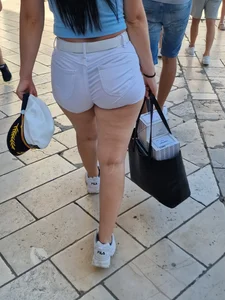 White jeans hotpants wirj vpl