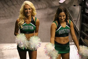 Candid cheerleaders