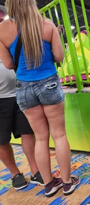 Cute Blonde Milf in shorts