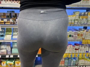 Hot Curly Blonde In Whole foods