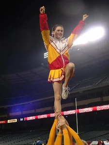 Candid cheerleaders