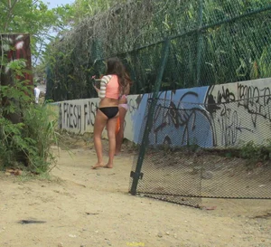 Taking a walk on the beach
