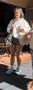 Jiggly college Pawg in tight booty shorts