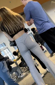 Pt.2 SUPER TIGHT college blonde in tight sweatpants
