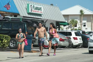 Florida beach and bikini girls