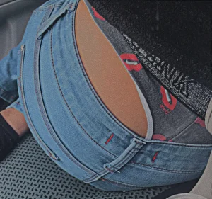 Closeup of a Hot Candid Female Ass in Tight Blue Jeans With Whale Tail Panties Creepshot