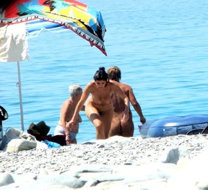 Nude beach and topless girls