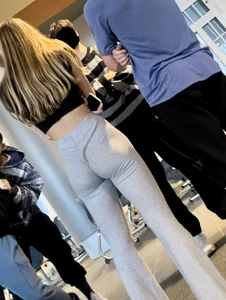 Pt.2 SUPER TIGHT college blonde in tight sweatpants