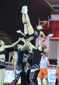Hot candid Asian cheerleader