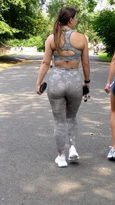 Fit PAWG & Friend Walk in The Park