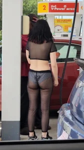 Baddie in see thru outfit sheeesh
