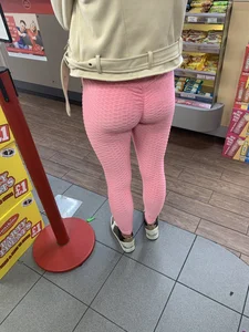 Pink spandex teen