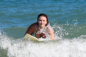 Unique bikini sexy beach girl with nice tits