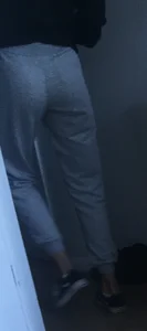 Sexy Booty in Grey Home Pants Creepshot