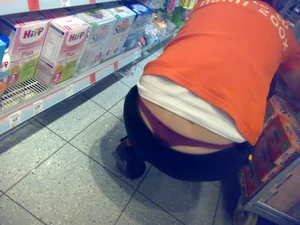 Huge collection of whale tails, ass cracks and panty peeks in public